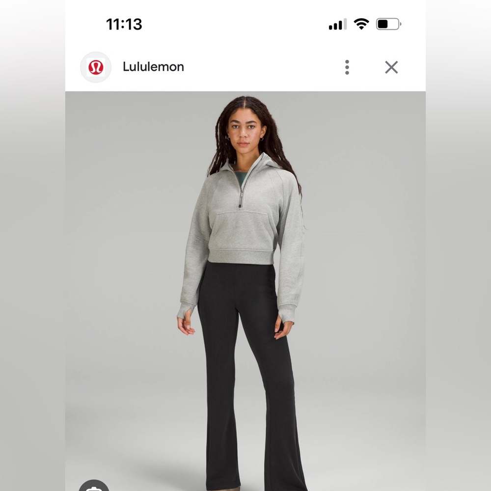 Ribbed softstreme zipped pant